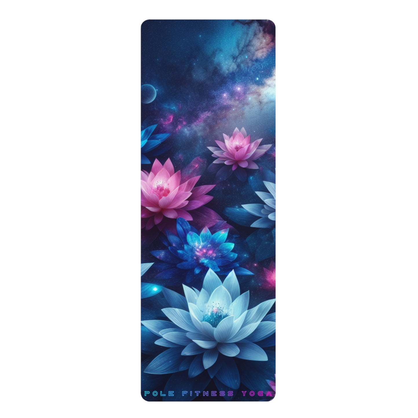 Galaxy Bloom Rubber Yoga Mat | Non-Slip, Exercise & Fitness Essentials