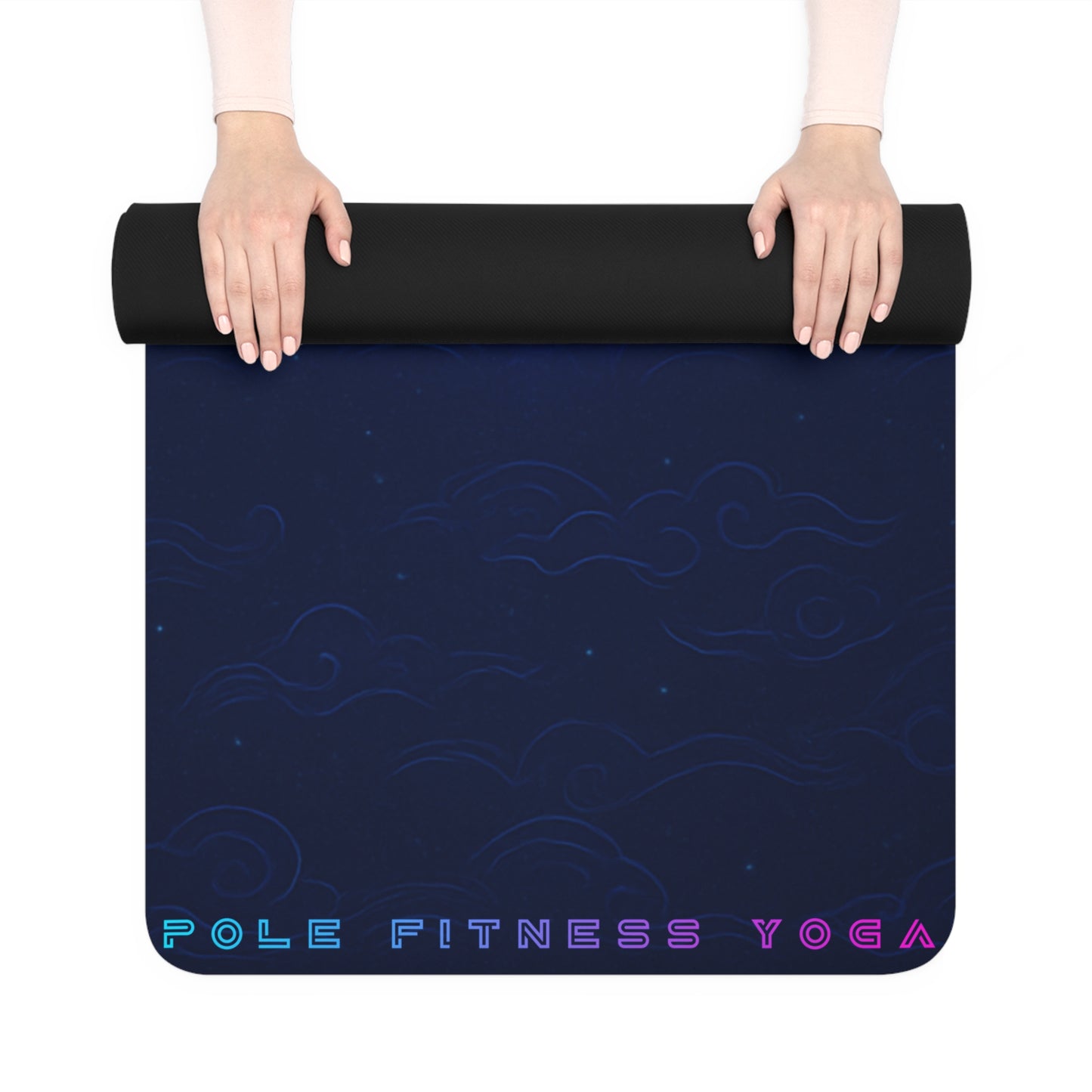 Galaxy Bloom Rubber Yoga Mat | Non-Slip, Exercise & Fitness Essentials