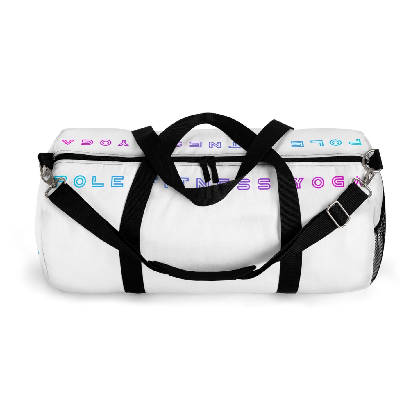 Motivational Duffel Bag for Fitness Enthusiasts - Versatile Gym & Travel Gear - White