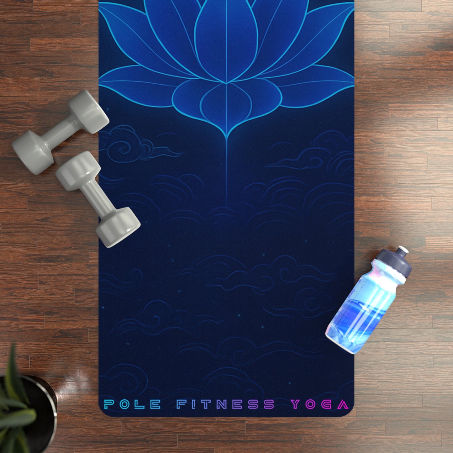 Galaxy Bloom Rubber Yoga Mat | Non-Slip, Exercise & Fitness Essentials