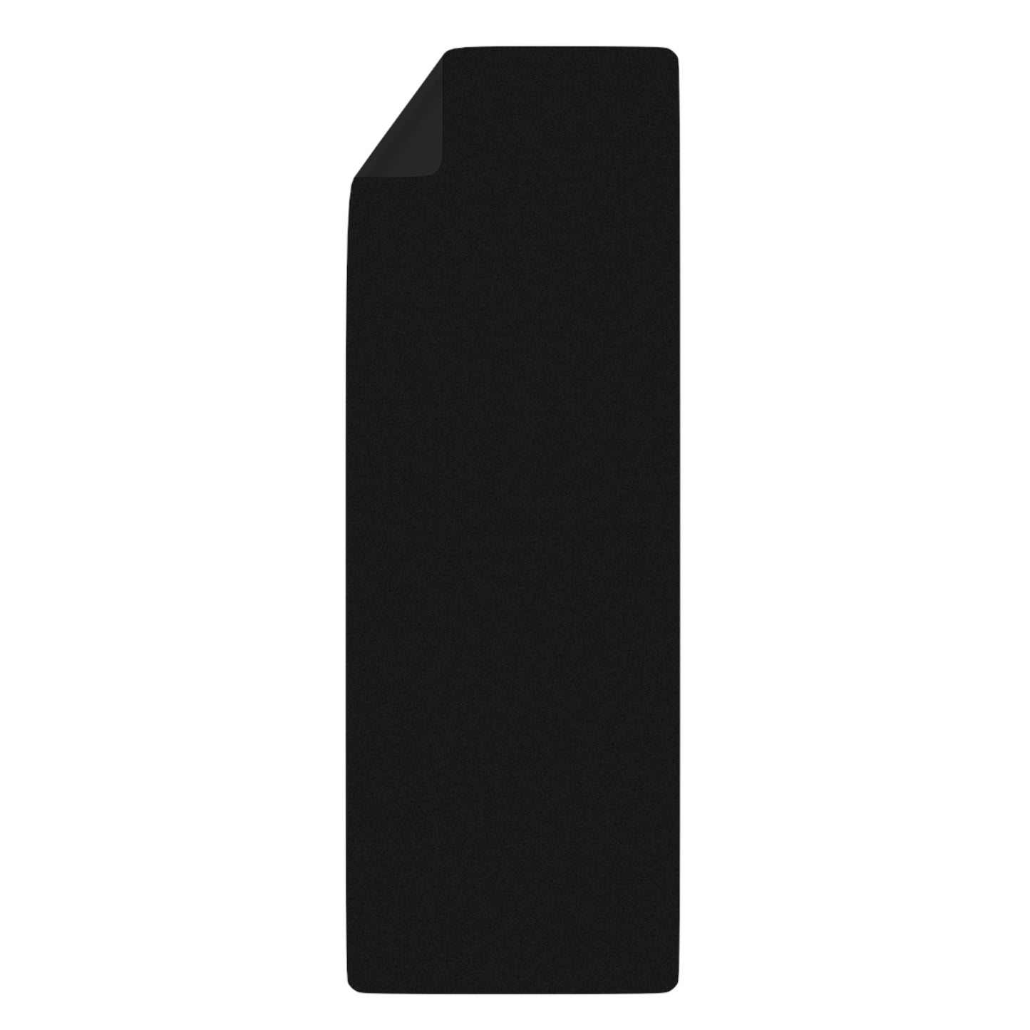 Lotus Rubber Yoga Mat — Black/Black Lotus Suede
