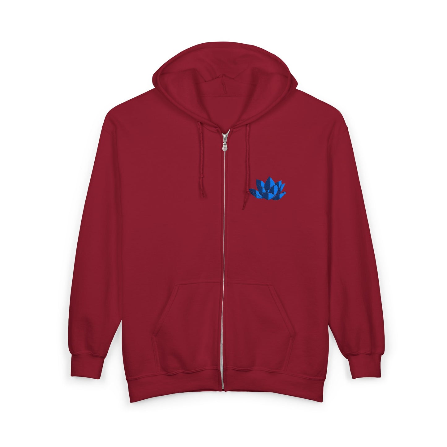 Unisex Heavy Full Zip Hooded Zip-Up Jacket