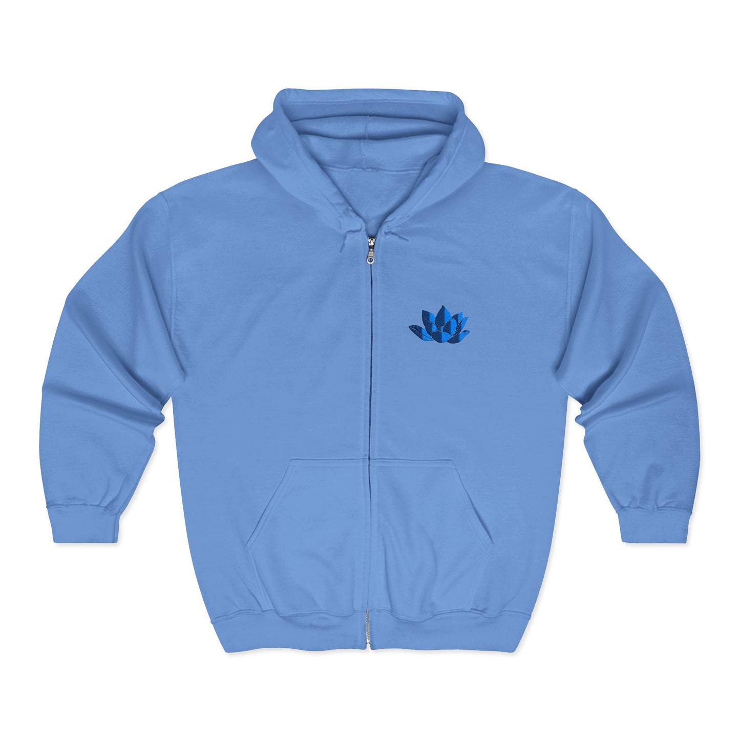 Unisex Heavy Full Zip Hooded Zip-Up Jacket
