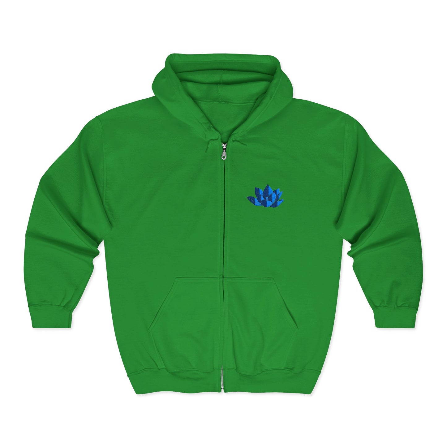 Unisex Heavy Full Zip Hooded Zip-Up Jacket