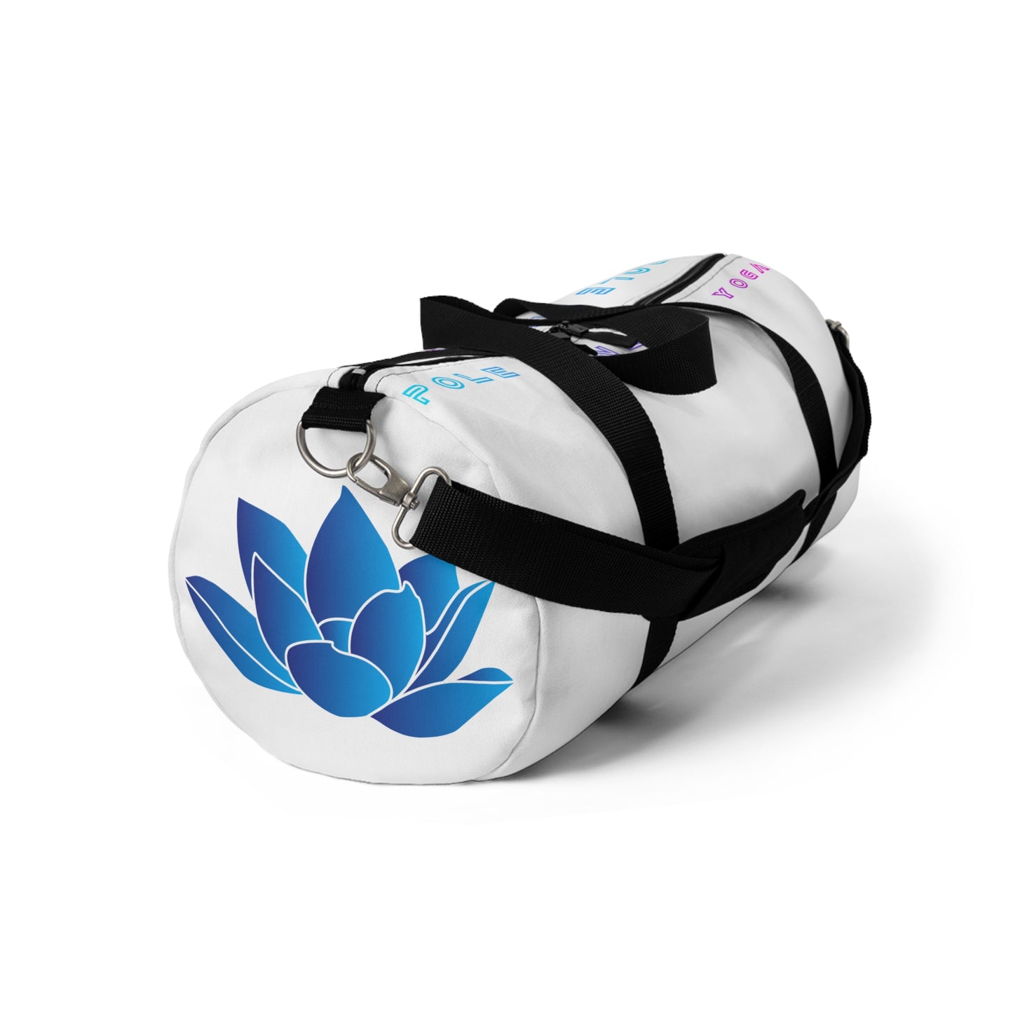 Motivational Duffel Bag for Fitness Enthusiasts - Versatile Gym & Travel Gear - White