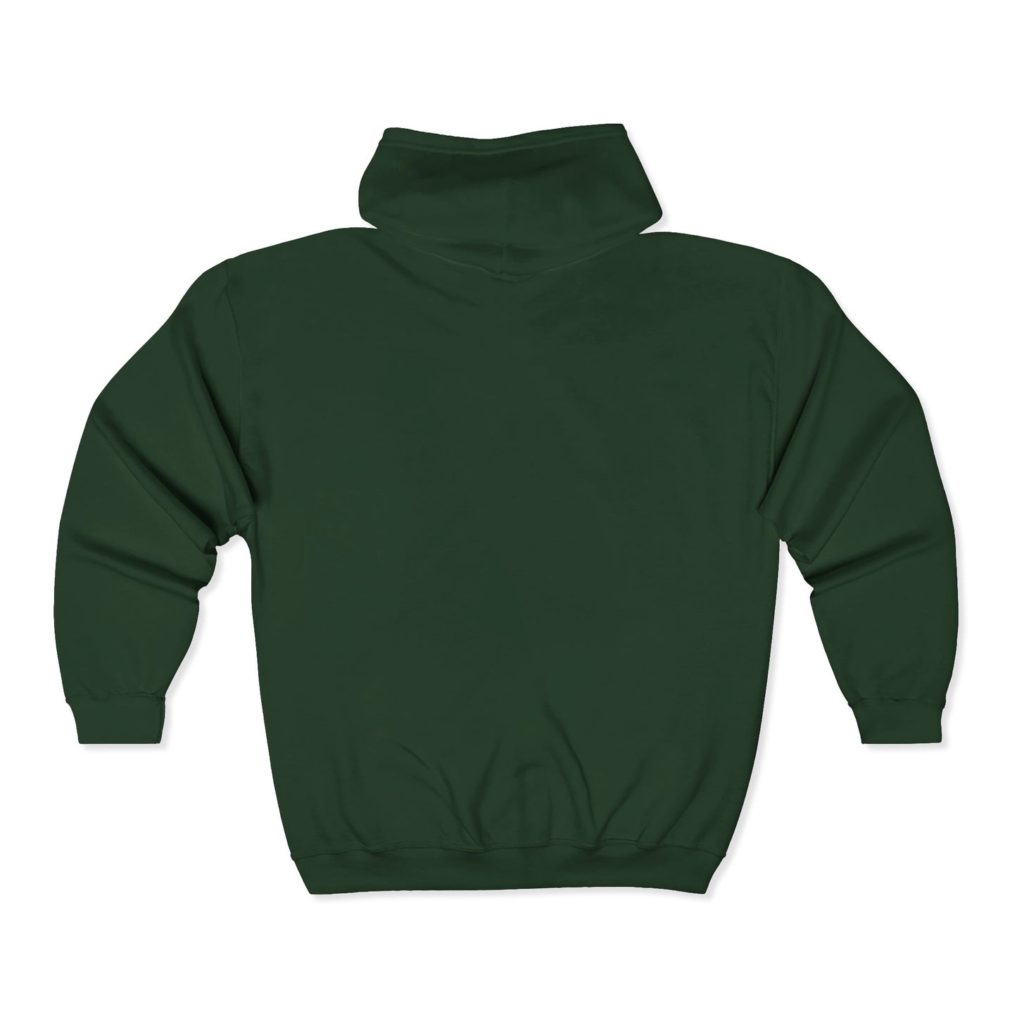 Unisex Heavy Full Zip Hooded Zip-Up Jacket