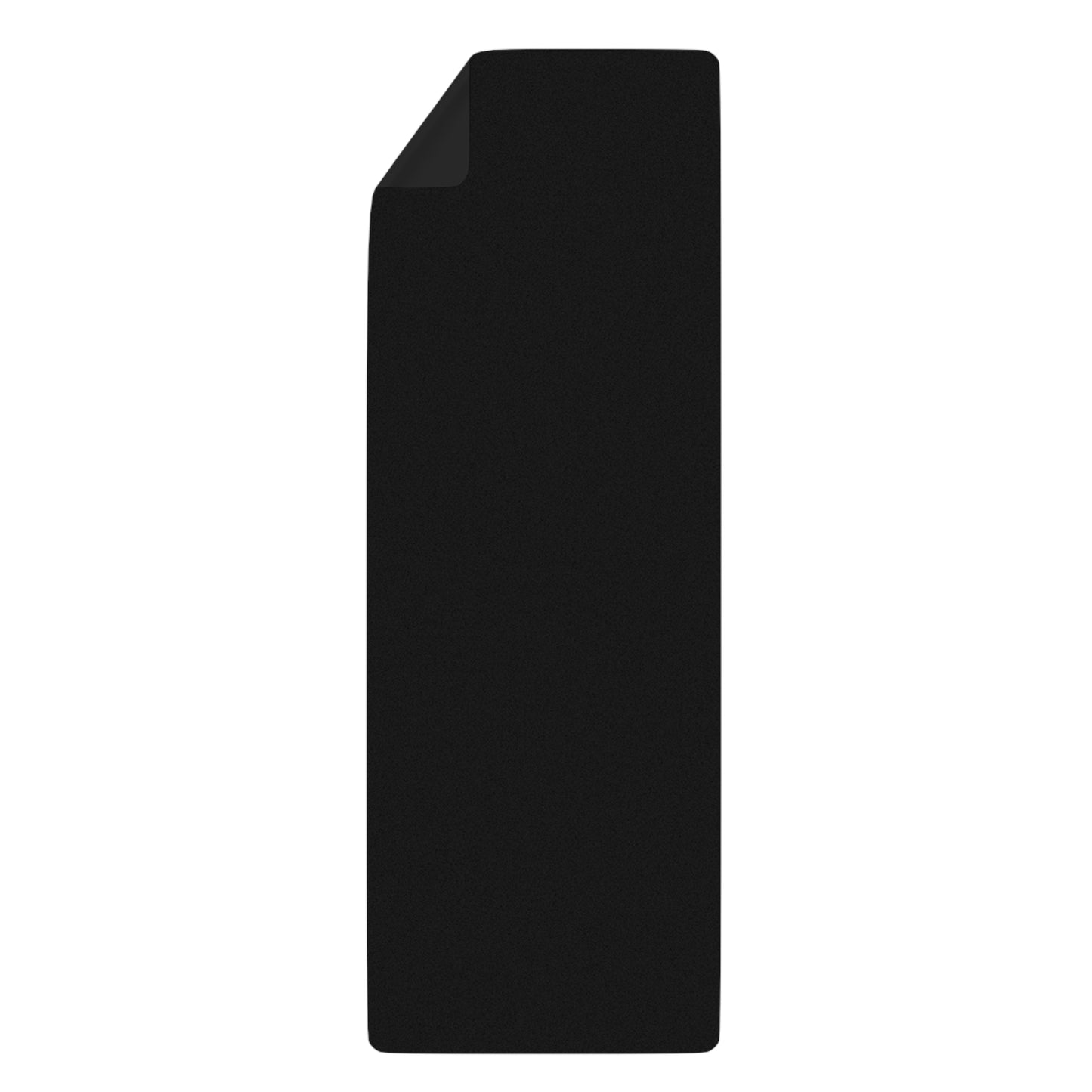 Lotus Rubber Yoga Mat — Black/White Lotus Suede
