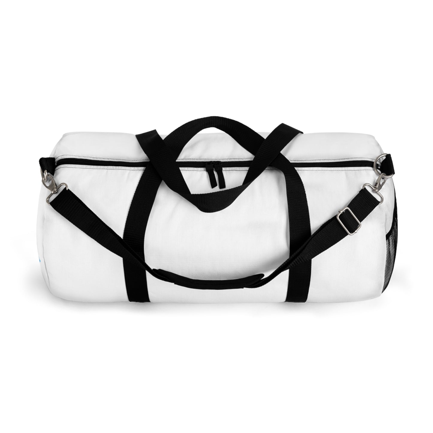 Motivational Duffel Bag for Fitness Enthusiasts - White - Logo Only