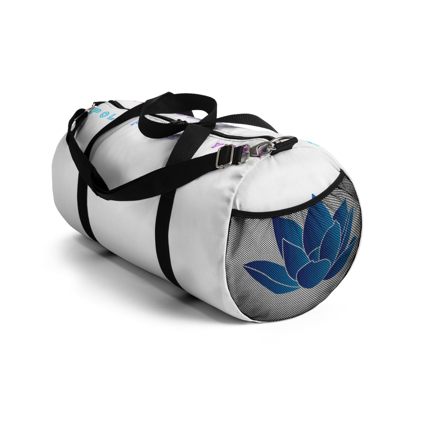 Motivational Duffel Bag for Fitness Enthusiasts - Versatile Gym & Travel Gear - White