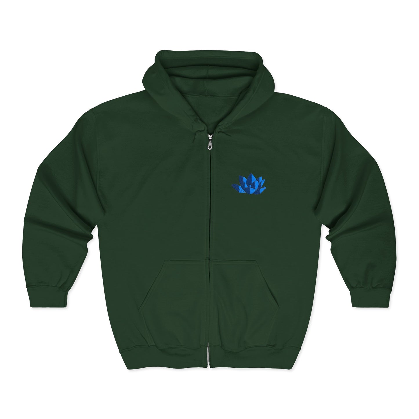 Unisex Heavy Full Zip Hooded Zip-Up Jacket