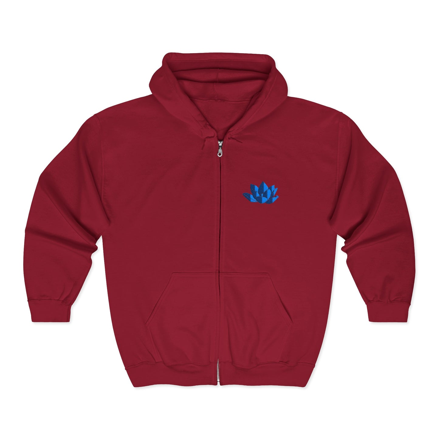 Unisex Heavy Full Zip Hooded Zip-Up Jacket