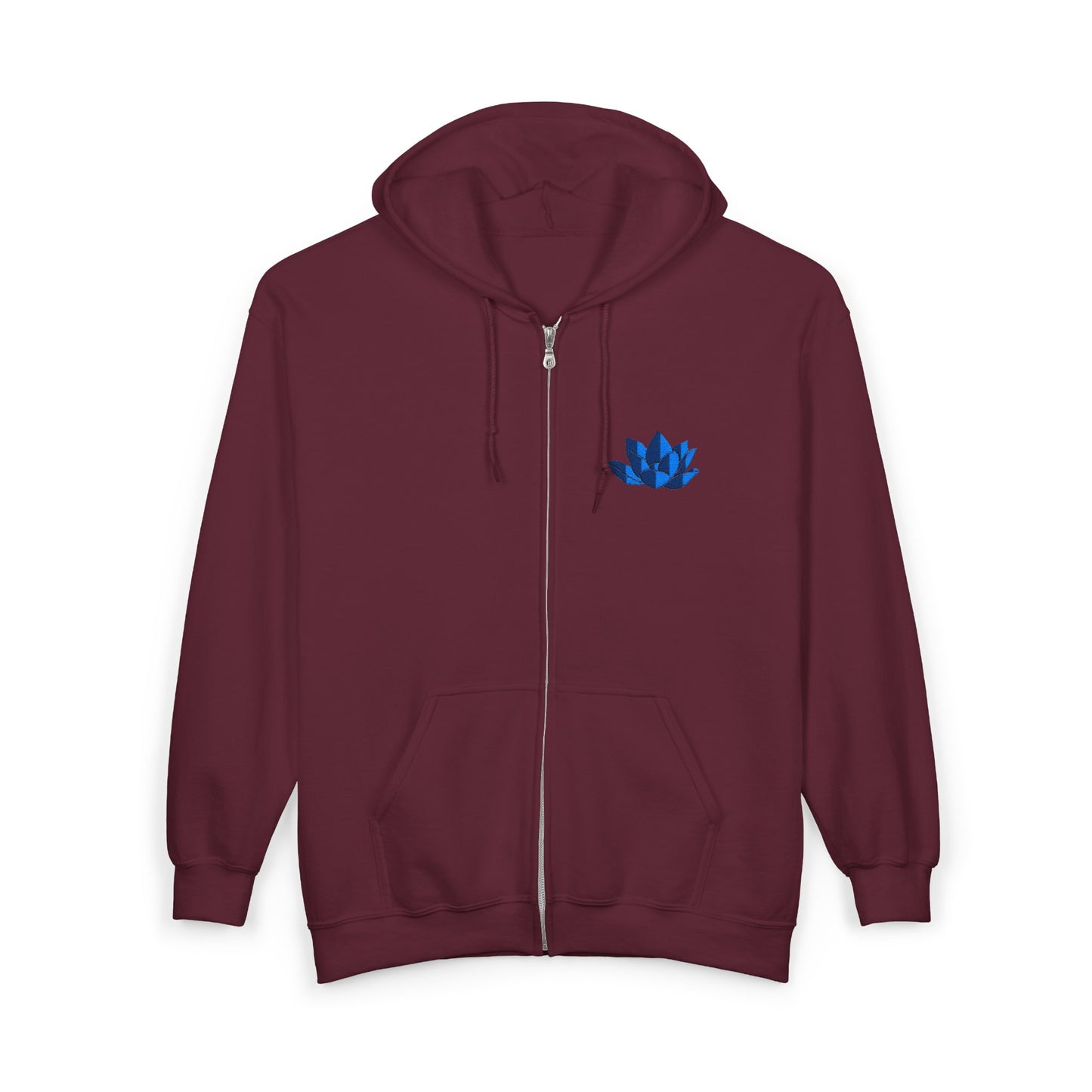 Unisex Heavy Full Zip Hooded Zip-Up Jacket