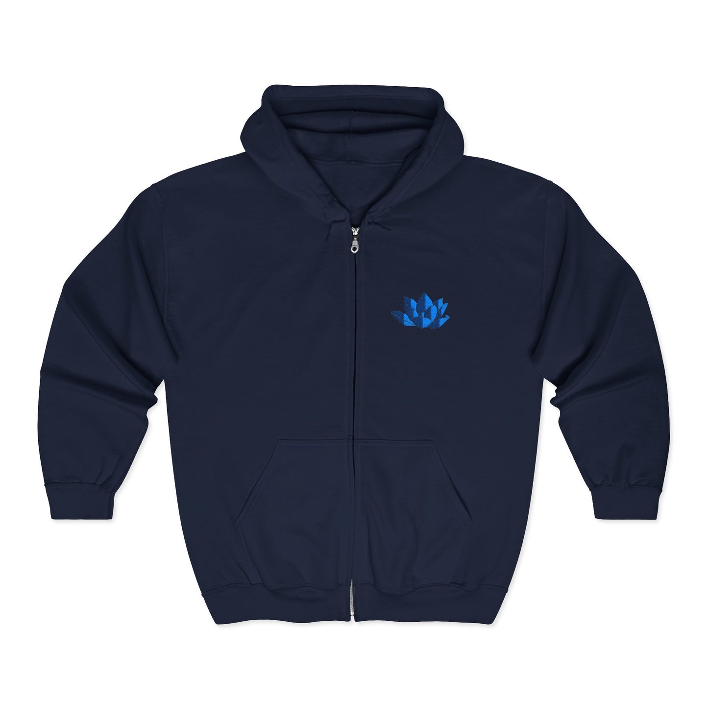 Unisex Heavy Full Zip Hooded Zip-Up Jacket