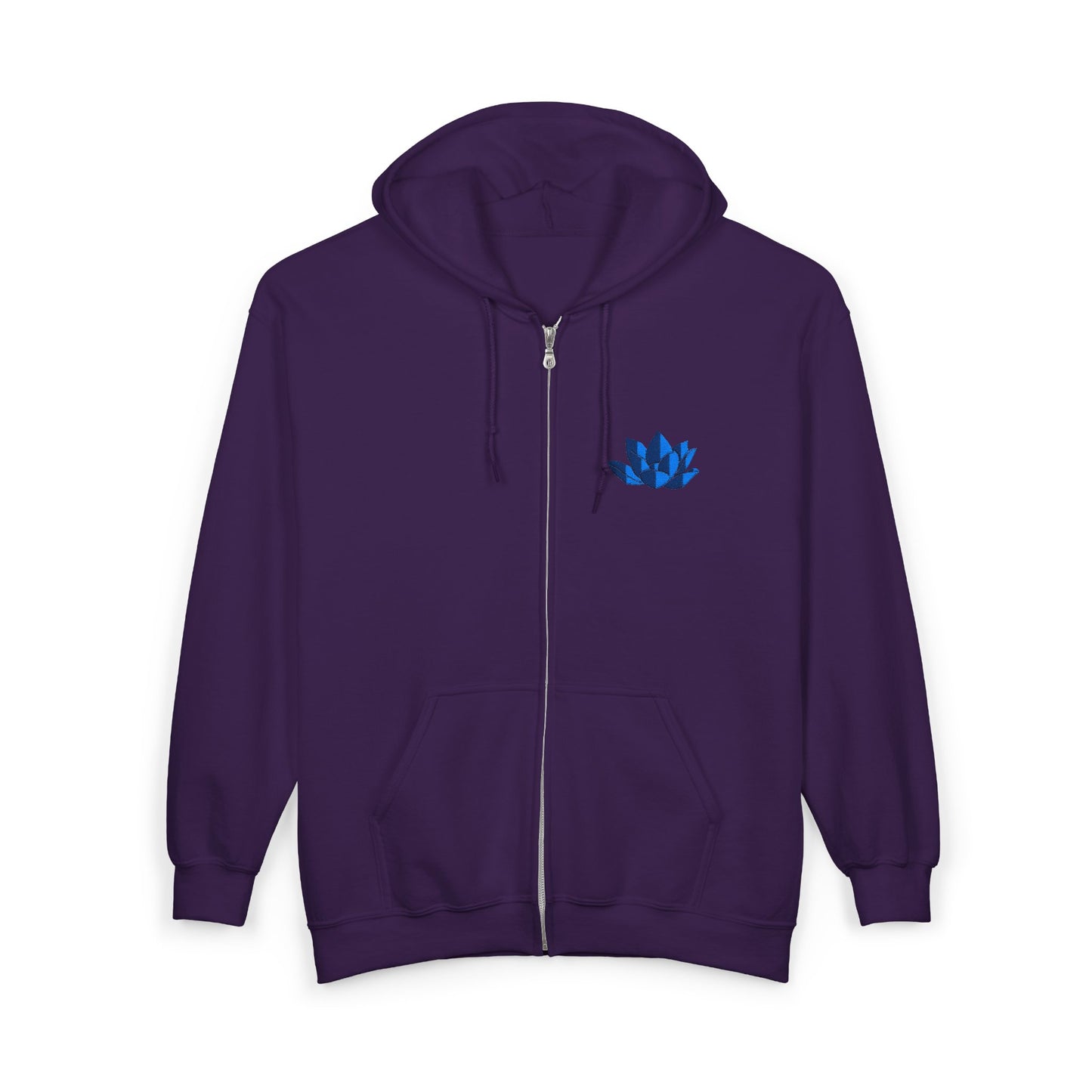Unisex Heavy Full Zip Hooded Zip-Up Jacket