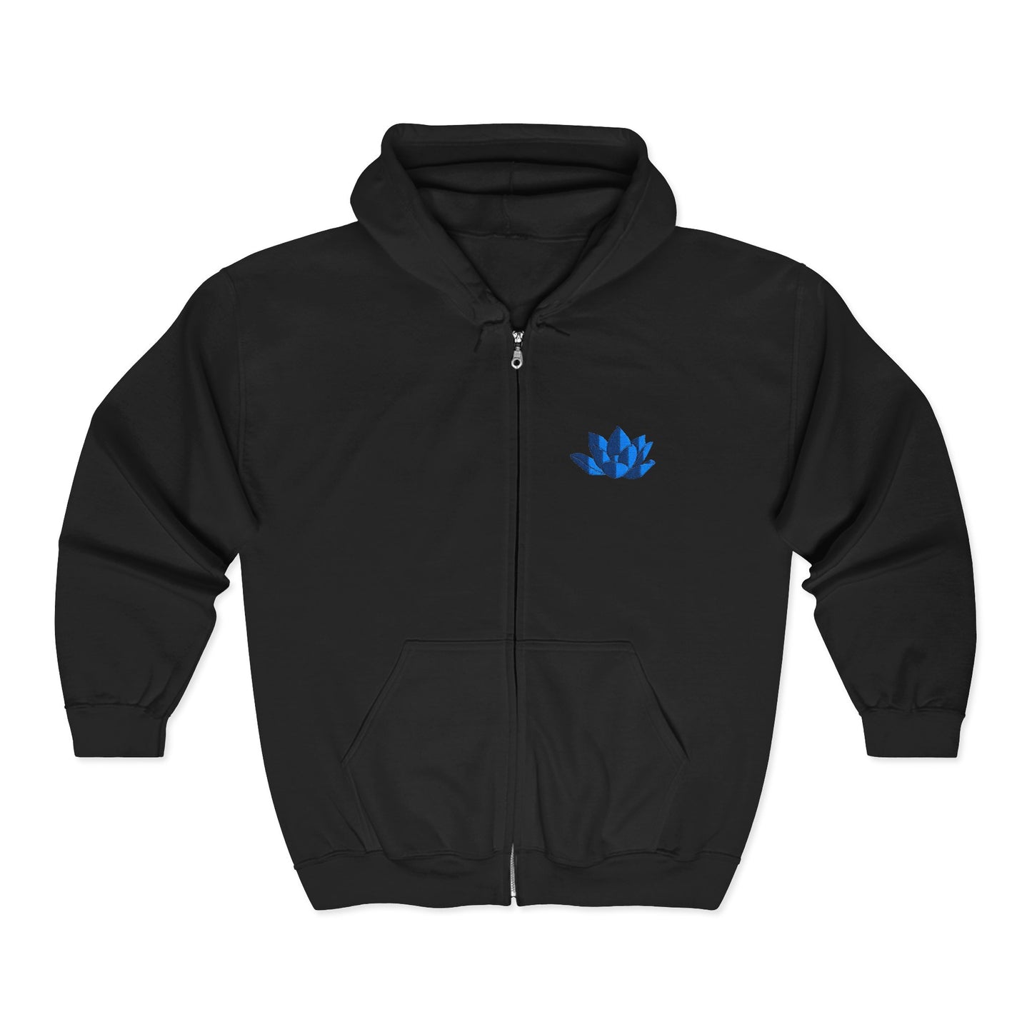 Unisex Heavy Full Zip Hooded Zip-Up Jacket