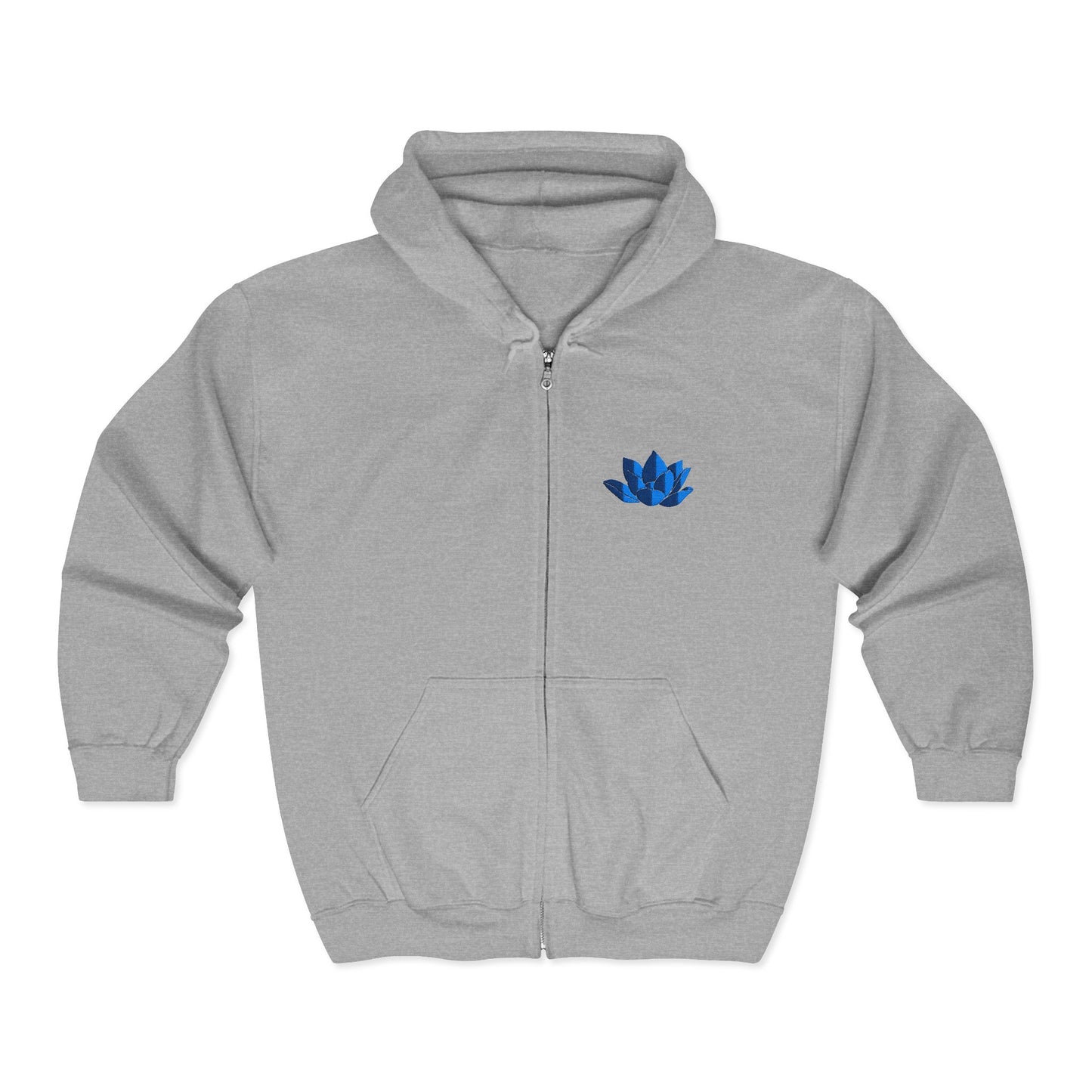 Unisex Heavy Full Zip Hooded Zip-Up Jacket