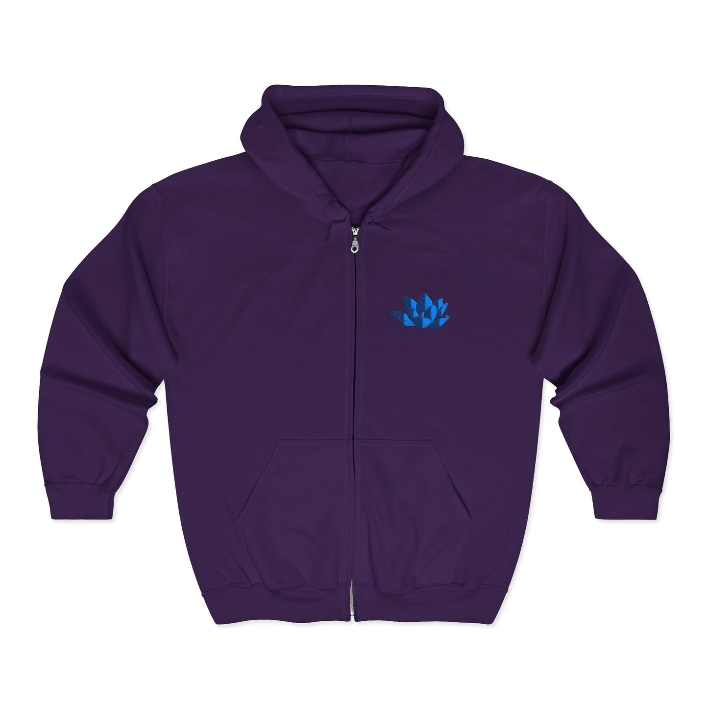 Unisex Heavy Full Zip Hooded Zip-Up Jacket