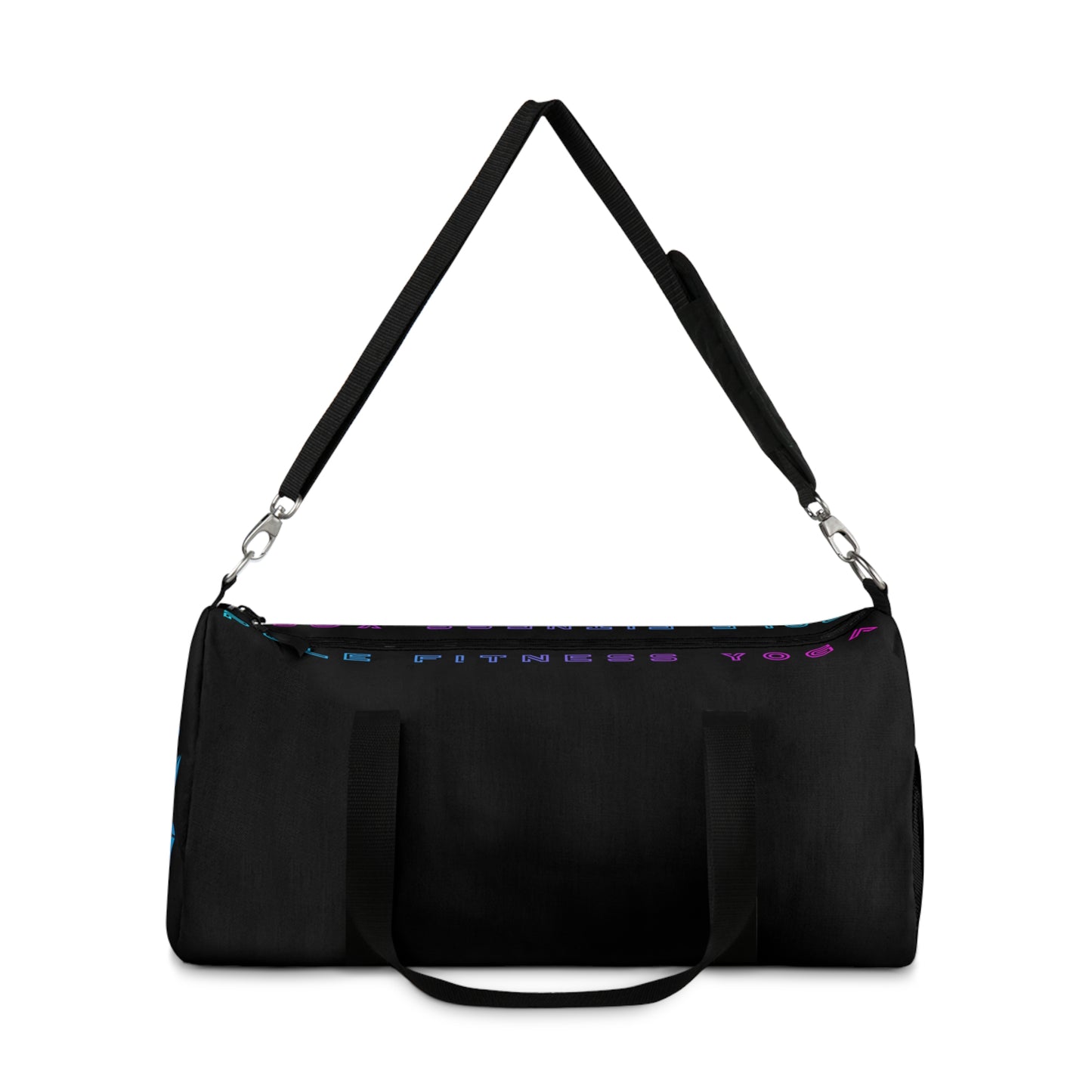 Motivational Duffel Bag for Fitness Enthusiasts - Versatile Gym & Travel Gear - Black