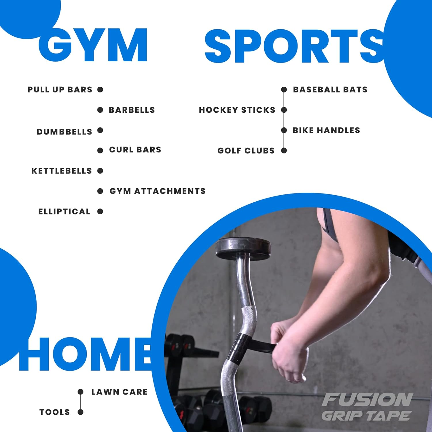 Core Prodigy Fusion Grip Tape - Silicone Wrap for Gym Equipment & Tools