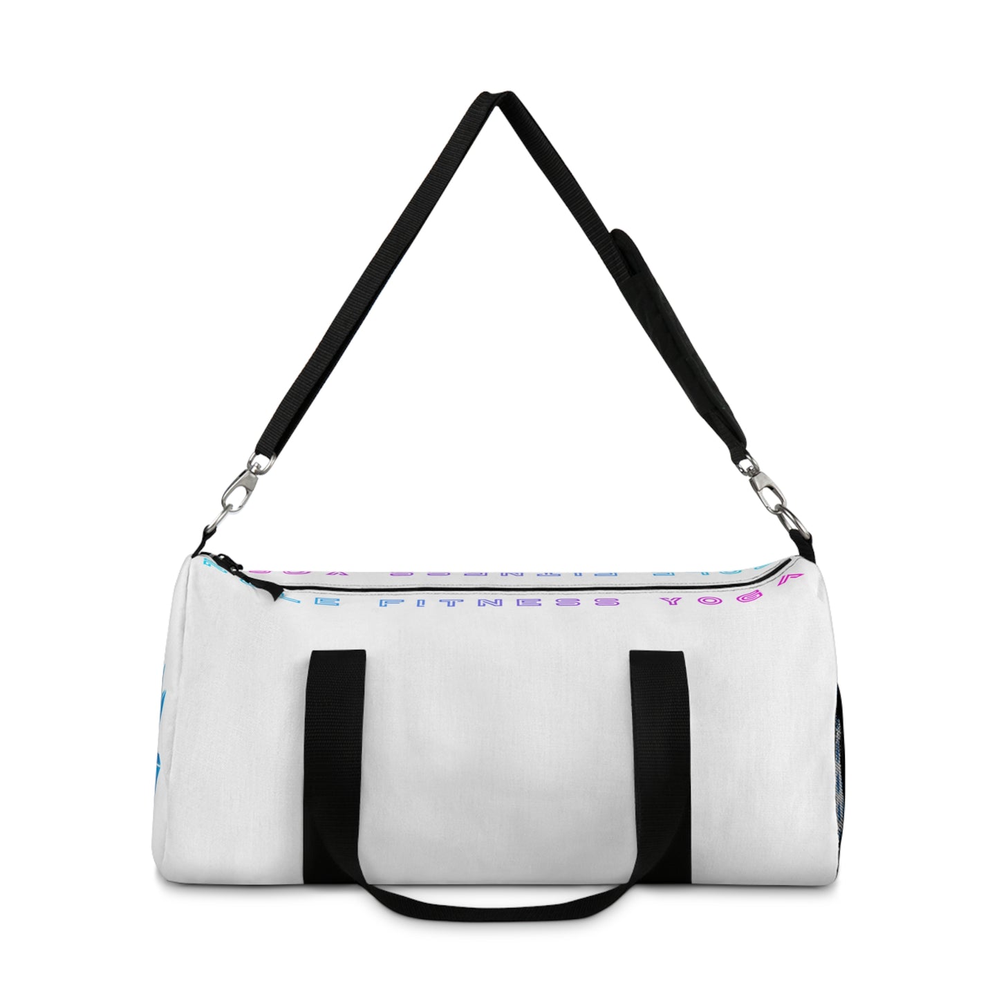 Motivational Duffel Bag for Fitness Enthusiasts - Versatile Gym & Travel Gear - White
