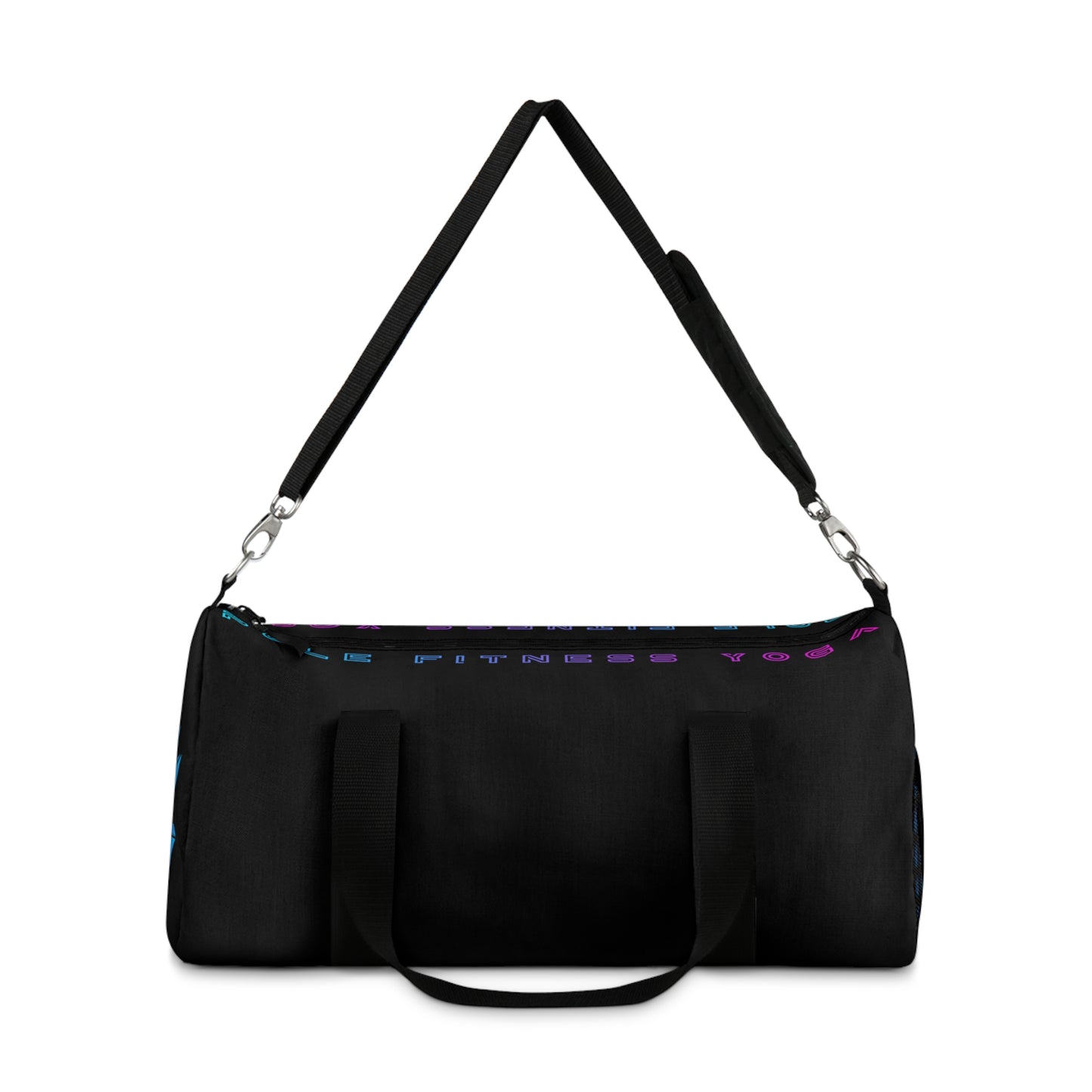 Motivational Duffel Bag for Fitness Enthusiasts - Versatile Gym & Travel Gear - Black