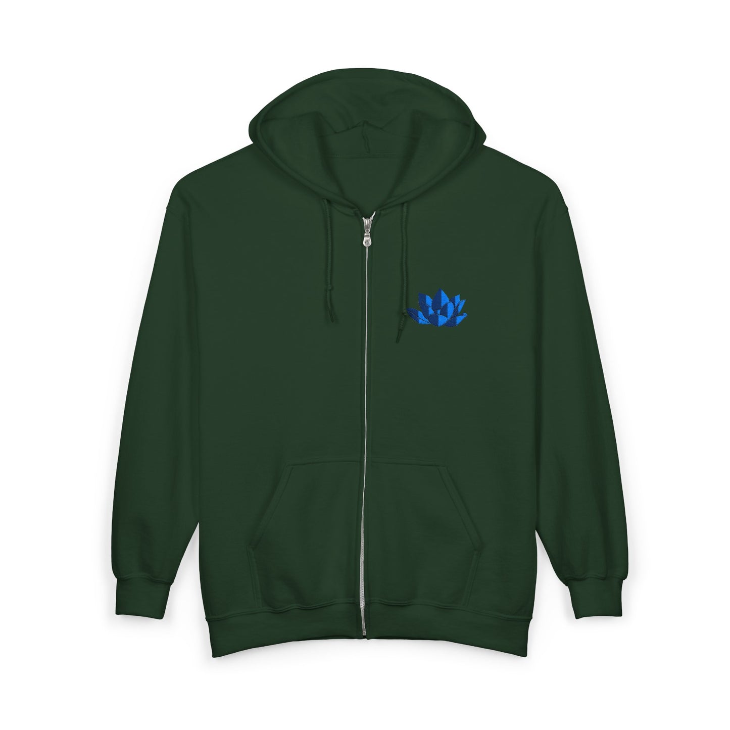 Unisex Heavy Full Zip Hooded Zip-Up Jacket