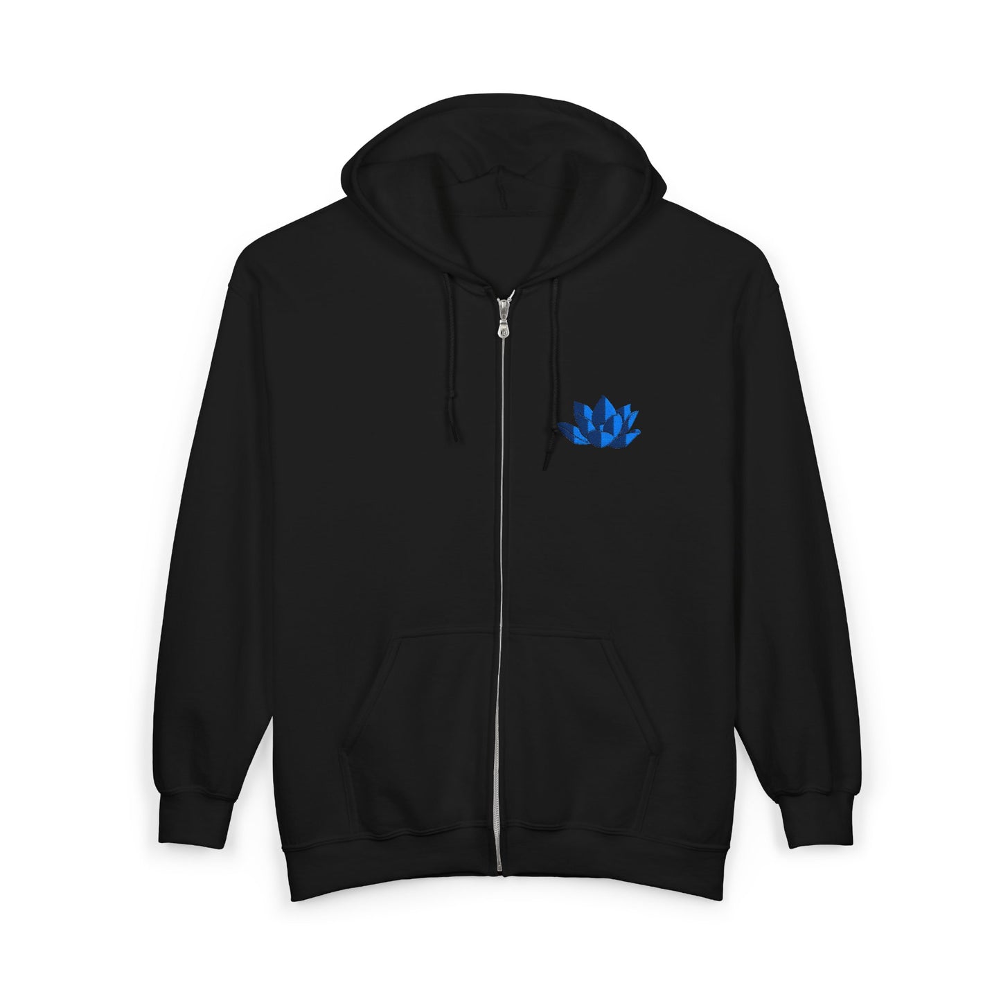 Unisex Heavy Full Zip Hooded Zip-Up Jacket