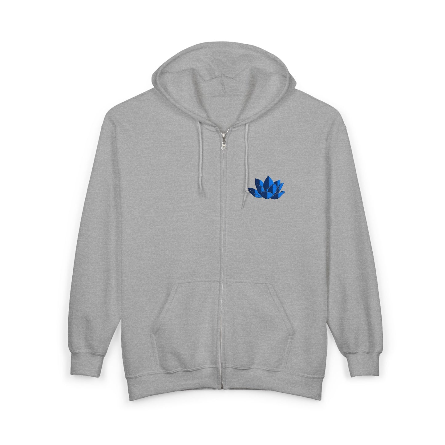 Unisex Heavy Full Zip Hooded Zip-Up Jacket