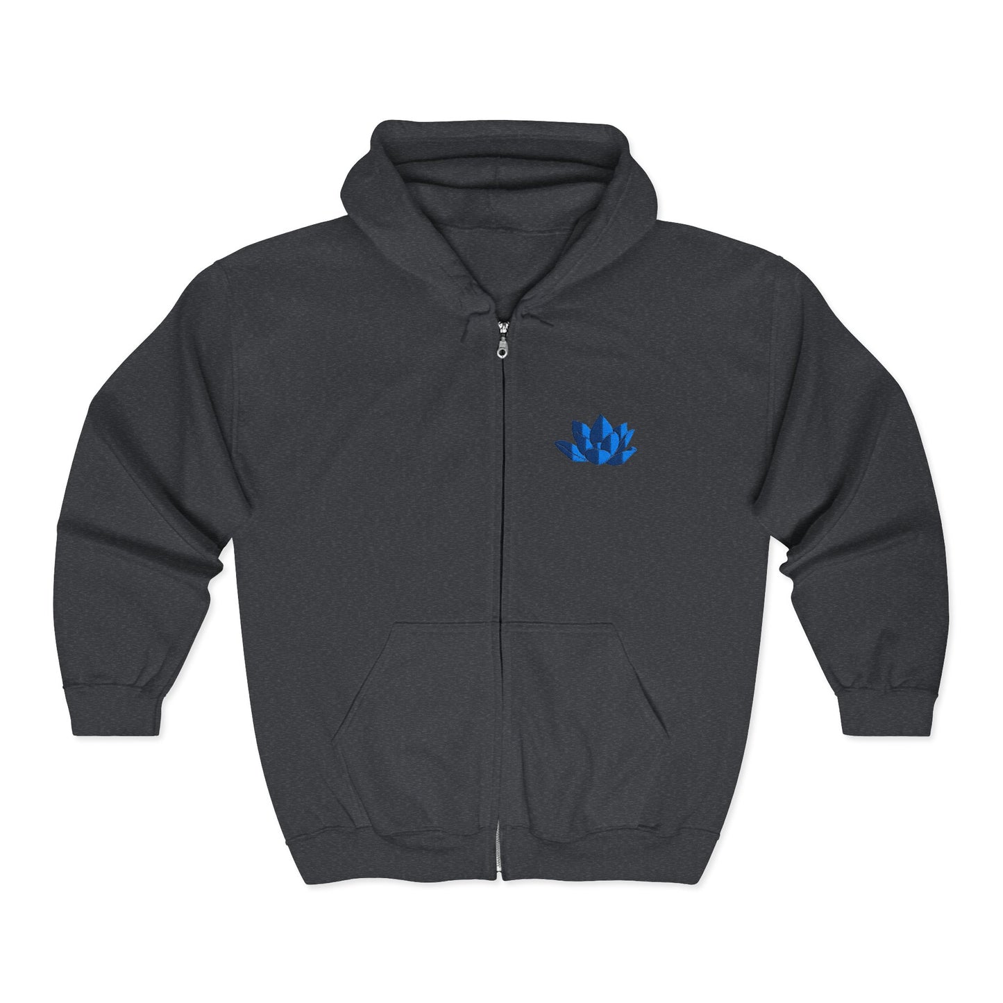 Unisex Heavy Full Zip Hooded Zip-Up Jacket