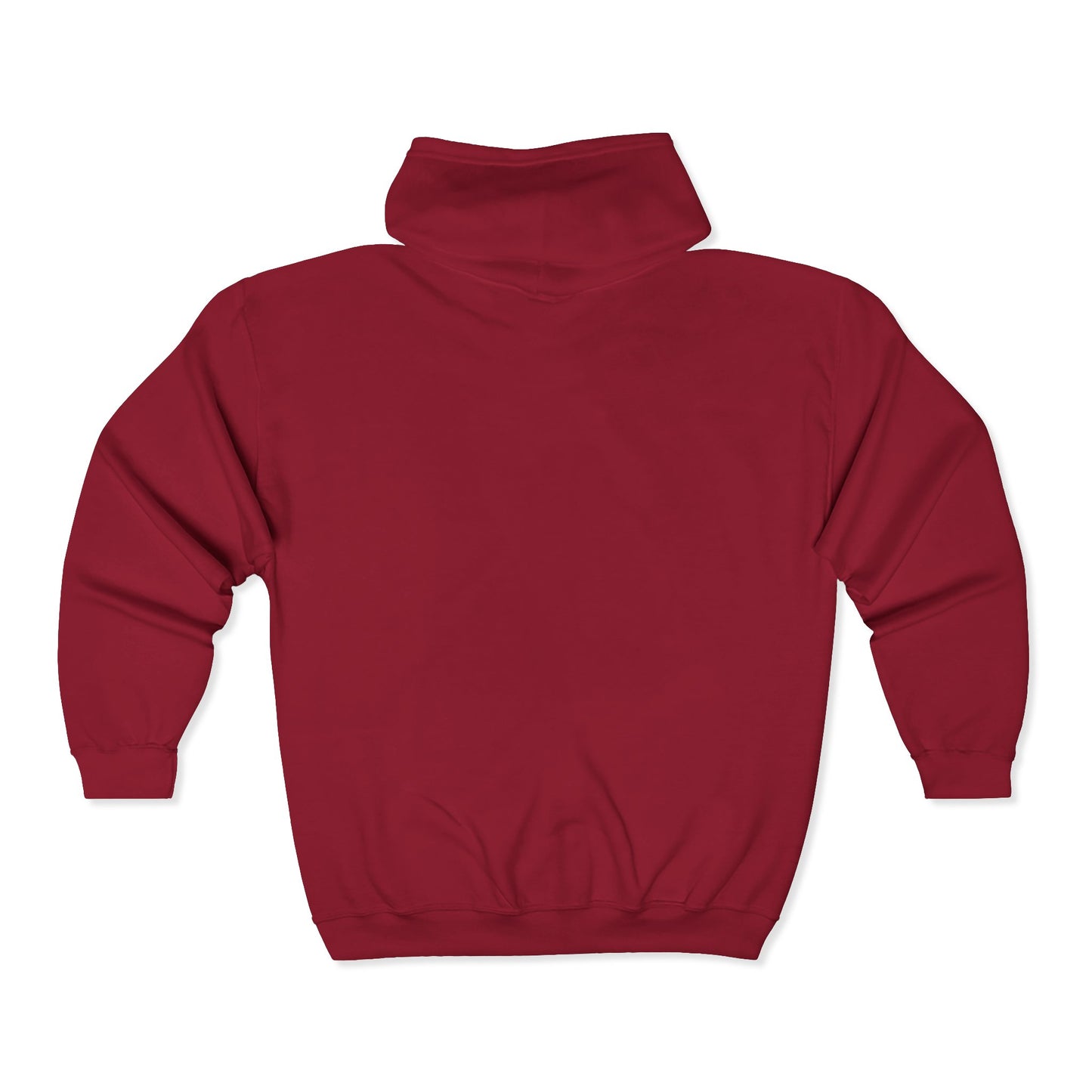 Unisex Heavy Full Zip Hooded Zip-Up Jacket
