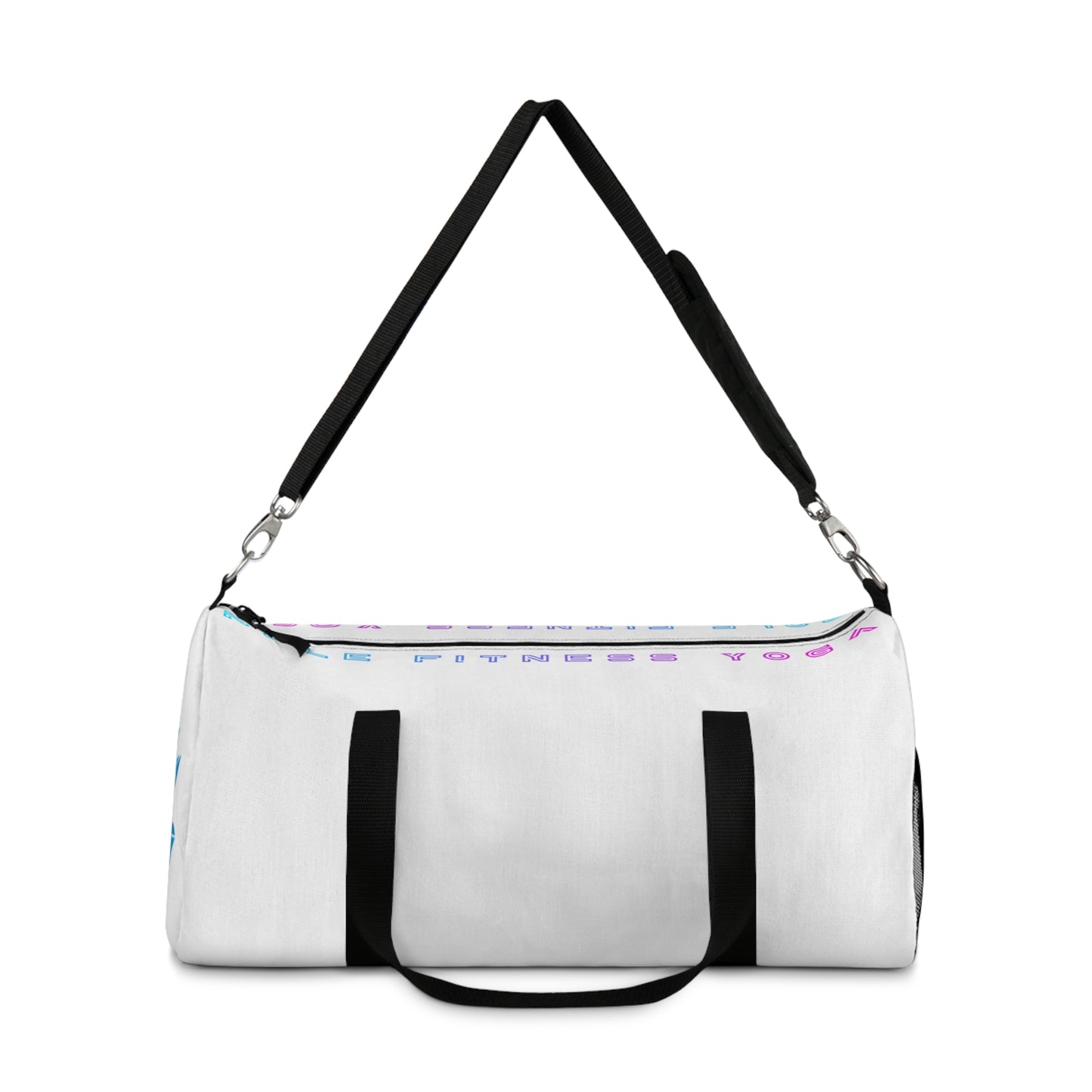 Motivational Duffel Bag for Fitness Enthusiasts - Versatile Gym & Travel Gear - White